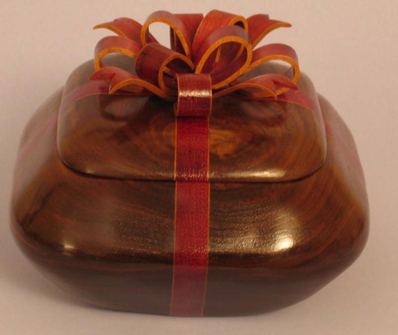 Wooden Box with Bow