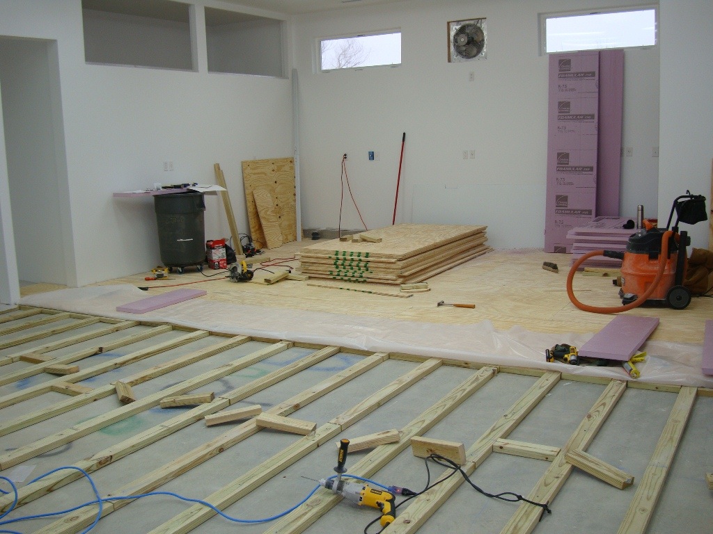 How To Install A Plywood Shop Floor The Wood Whisperer