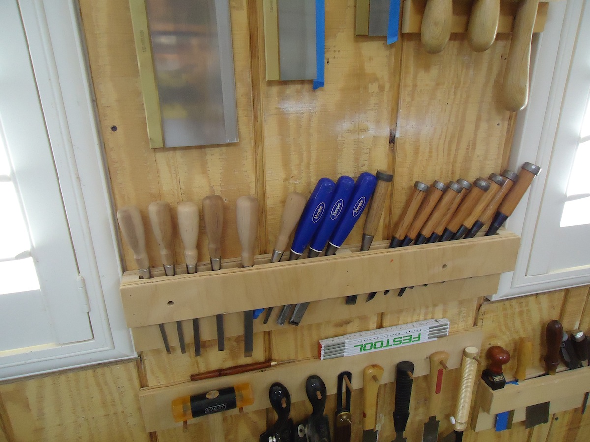 Wood Chisel Storage Rack