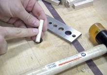 Drawbore Pegs Made With a Dowel Plate
