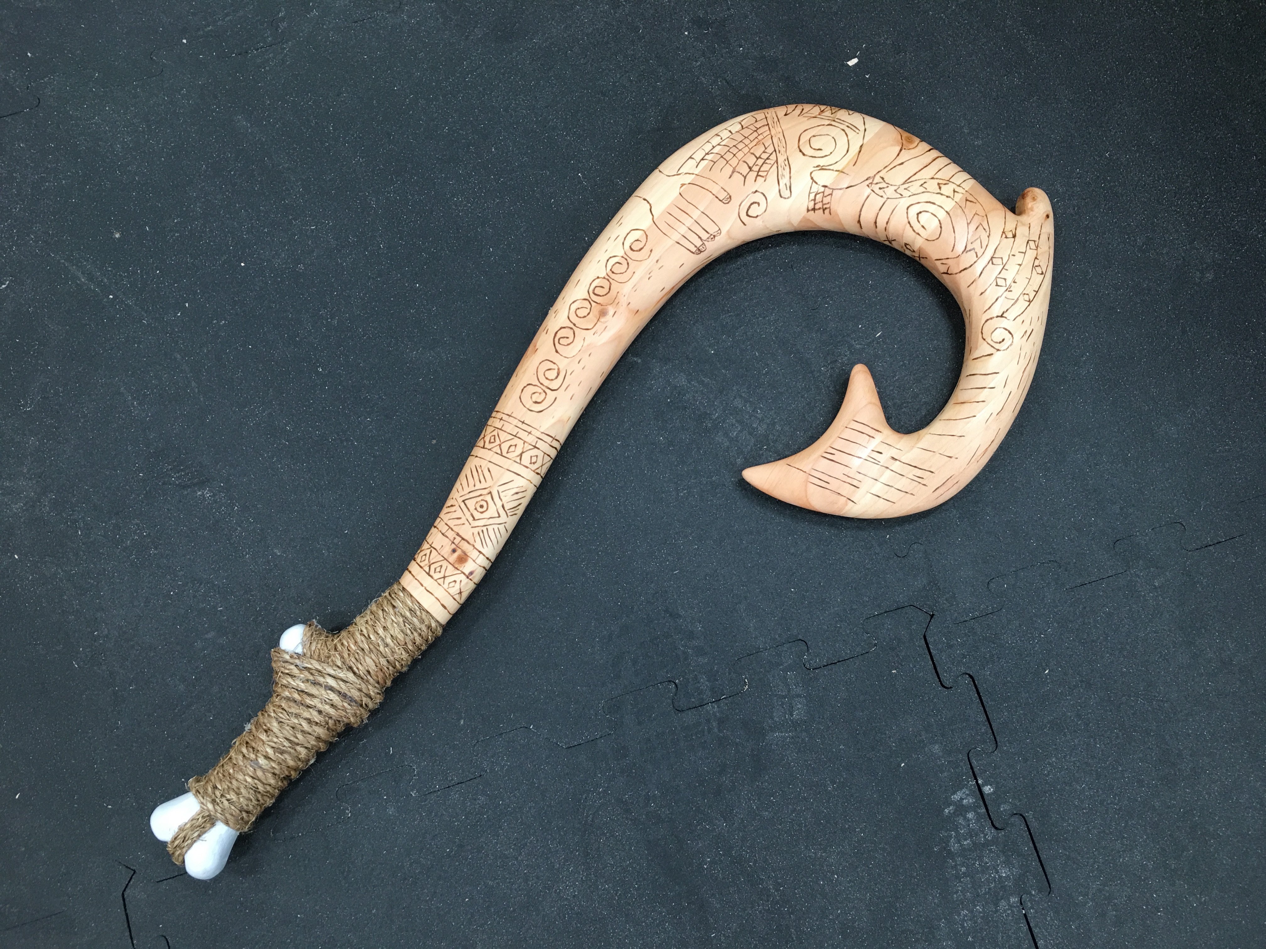 Make a Kid Size Maui's Hook From a 2x4 - The Wood Whisperer