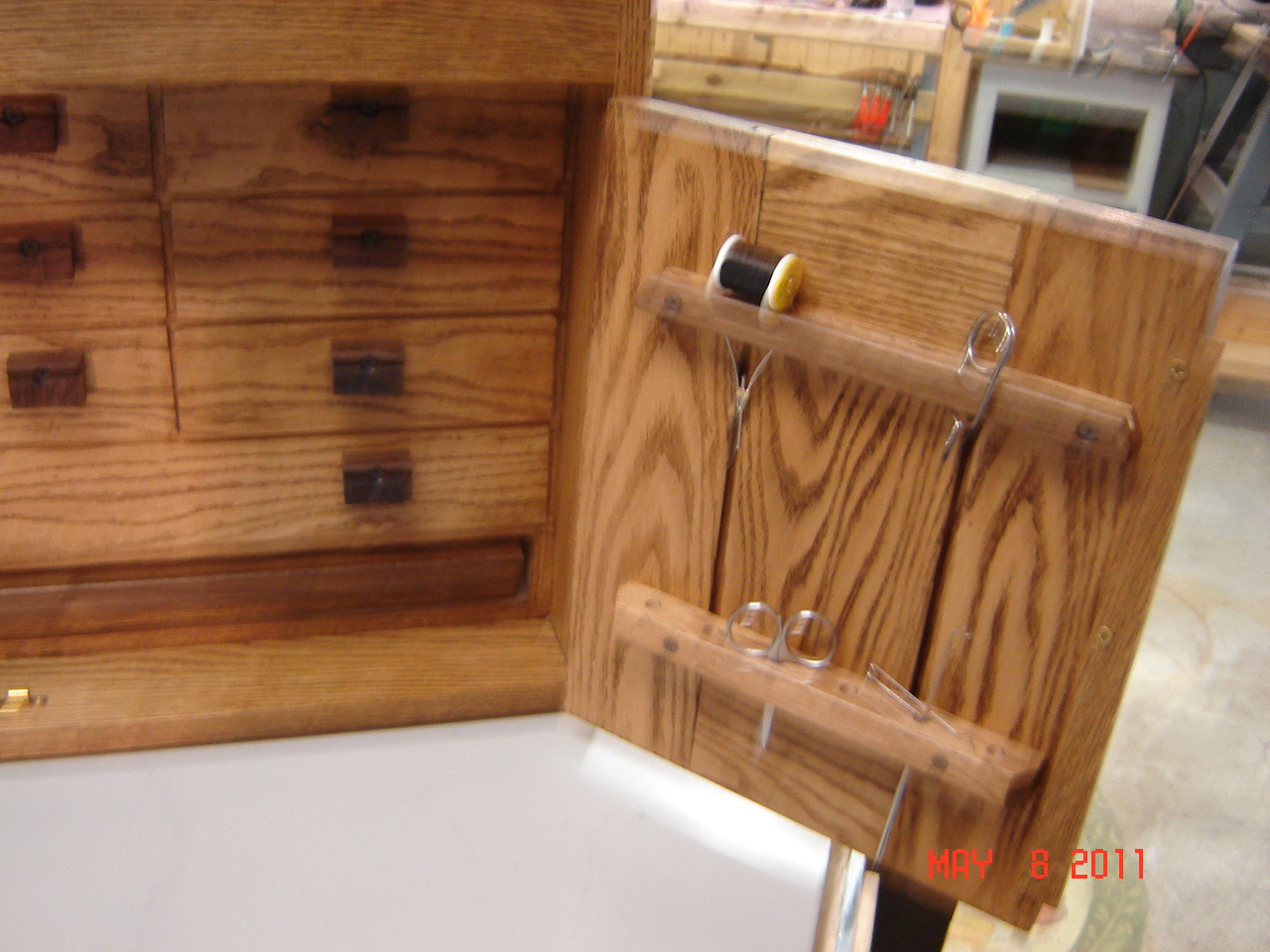 Ray S Fly Tying Cabinet The Wood Whisperer
